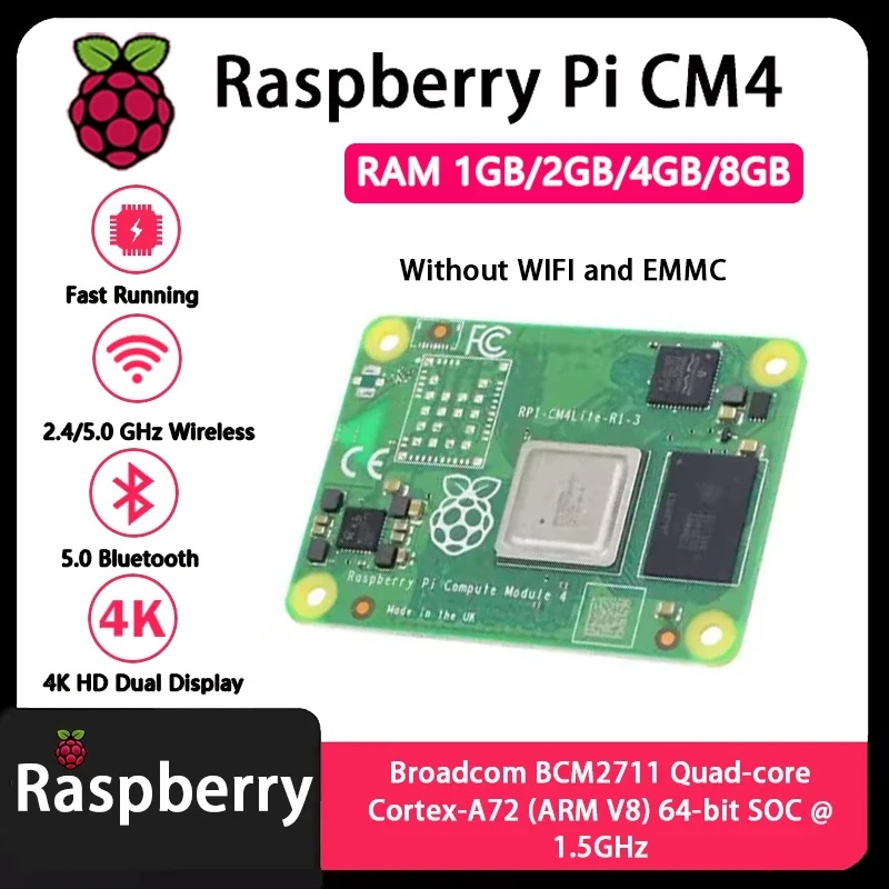 Raspberry Pi CM4 1GB/2GB/4GB/8 - огляд і ціна Compute Module 4 32Gb Wifi