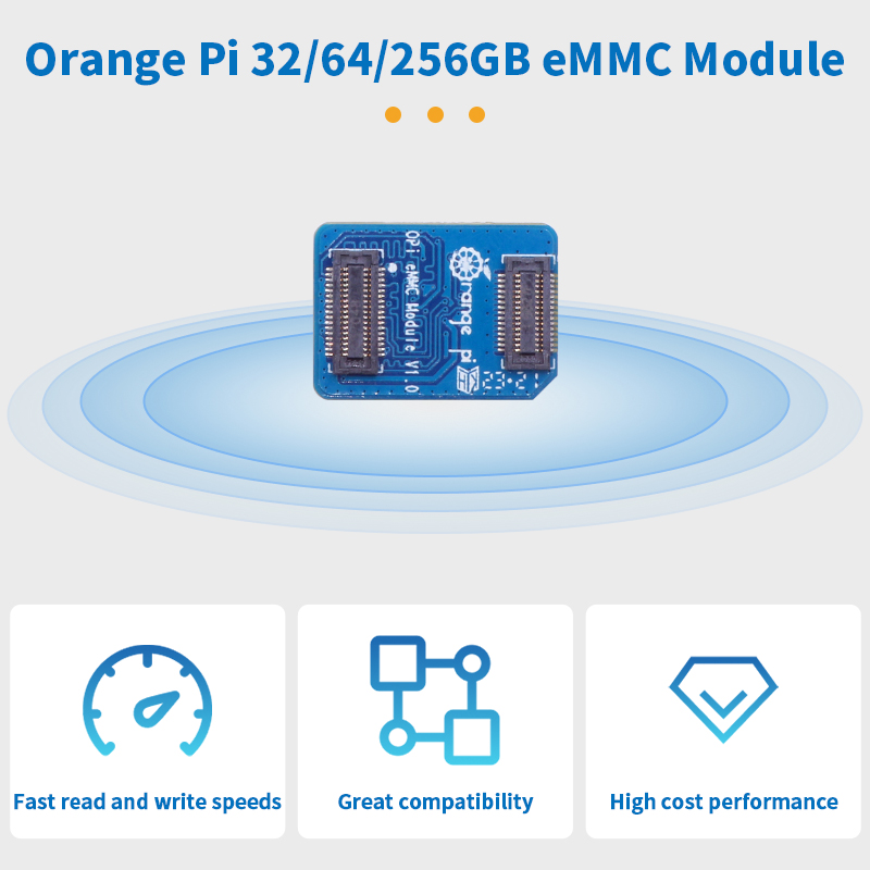 Orange Pi EMMC Module 32GB 64G - огляд і ціна Orange Pi 5 Plus 32Gb